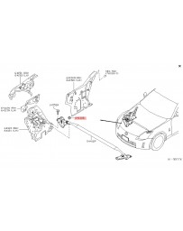 350z Nissan OEM Bonnet Ledge & Fitting