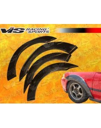 VIS Racing 1992-1995 Honda Civic Hb Custom Carbon Fiber Fender Flares