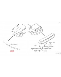 350z DE Z33 Nissan OEM Air Spoiler Front