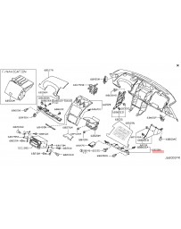 350z Z33 Nissan OEM Panel Instrument Lower Assist 06-08