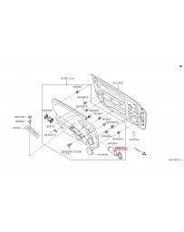 350z Z33 Nissan OEM Seal Assy Front Door Inside LH