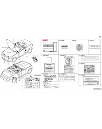 350z DE Z33 Nissan OEM Label Emission Control Information 05-07