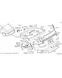 350z Z33 Nissan OEM Rear Inner Reinforcement Crash Bar