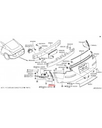 350z Z33 Nissan OEM Rear LH Bumper Moulding