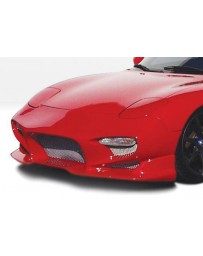 VIS Racing 1993-1997 Mazda Rx-7 Aggressor Front Bumper Cover Fiberglass