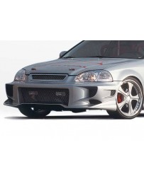 VIS Racing 1996-1998 Honda Civic All Models Aggressor Type 2 Front Bumper Cover