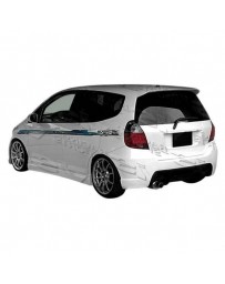 VIS Racing 2007-2008 Honda Fit 4Dr Wings Rear Bumper