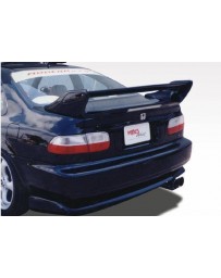 VIS Racing 1992-1995 Honda Civic Coupe Adj. Commando Style Wing With Light