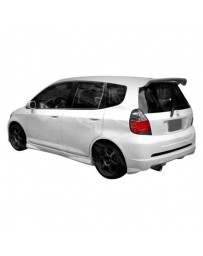 VIS Racing 2007-2008 Honda Fit 4Dr Techno R 1 Rear Bumper