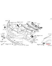 370z Z34 Nissan OEM Front Bumper Support Bracket, LH 2015+ NISMO