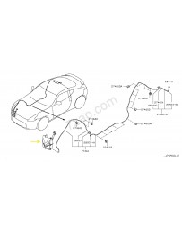 370z Z34 Nismo Nissan OEM windscreen washer bottle assembly