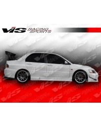 VIS Racing 2003-2007 Mitsubishi Evo 8/9 4Dr Wings Side Skirts