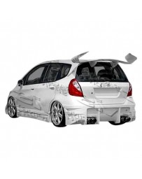 VIS Racing 2007-2008 Honda Fit 4Dr Sense Rear Bumper