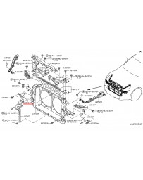 370z Z34 Nissan OEM Stay Radiator Core Side RH