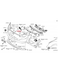 370z Z34 Nissan OEM Spacer Front Bumper Side