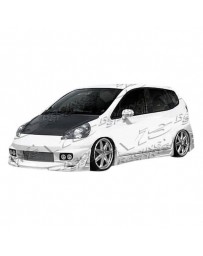 VIS Racing 2007-2008 Honda Fit 4Dr Sense Side Skirts