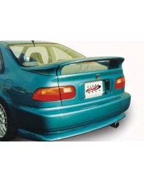 VIS Racing 1992-1995 Honda Civic Coupe Custom 3Pc Mid Wing With Light