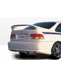 VIS Racing 1996-2000 Honda Civic 2Dr Coupe Custom 3Pc Mid Wing With Light