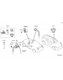 370z Z34 Nissan OEM Lock Set Steering 09-10