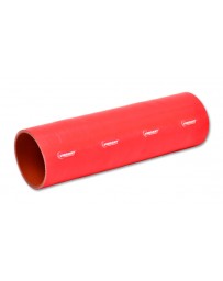 Vibrant Performance Straight Hose Coupler, 1.50" I.D. x 12.00" long - Red