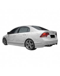 VIS Racing 2006-2008 Honda Civic 4Dr Techno R 1 Rear Lip Polyurethane