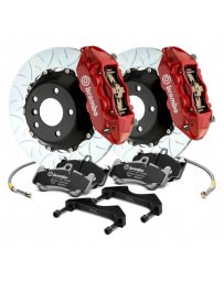 Mustang 2015+ Brembo GT Series Slotted Red 2-Piece Rotor Rear Brake Kit