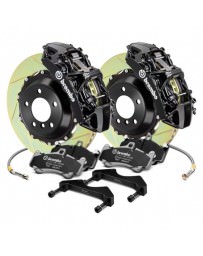 Mustang 2015+ Brembo GT Series Slotted Black 2-Piece Rotor Front Brake Kit