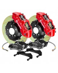 Mustang 2015+ Brembo GT Series Cross Drilled Red 2-Piece Rotor Front Brake Kit