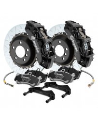 Mustang 2015+ Brembo GT Series Slotted Silver 2-Piece Rotor Front Brake Kit