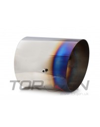 R35 GT-R HKS Exhaust Tip - Burnt Steel (Titanium Look), (119mm) 4.7" OD, (140mm) 5.50" L