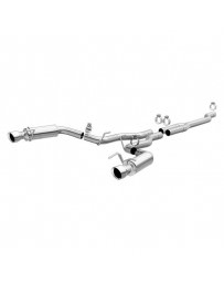 Mustang 2015+ MagnaFlow Cat Back, SS, 2.5in, Competition, Dual Split Polish 4.5in Tips