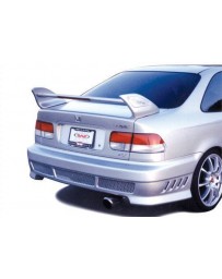 VIS Racing 1996-2000 Honda Civic 2Dr 3Pc Shark Hi Wing With Light