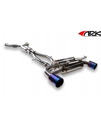 ARK Performance DT-S Cat-Back Exhaust System Tecno Tip - Nissan 09+ 370Z Z34