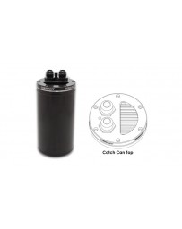 Vibrant Performance Universal Catch Can, Recessed Filter Top - Anodized Black
