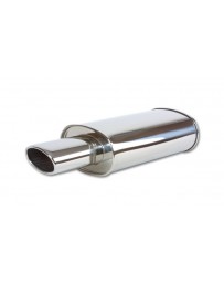 Vibrant Performance STREETPOWER Oval Muffler w/ 4.5" x 3" Oval Angle Cut Tip (2.5" inlet)