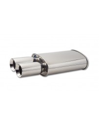 Vibrant Performance STREETPOWER Oval Muffler with Dual 3.5" Round Tips (3" inlet)