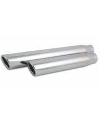 Vibrant Performance 3.5" Round Stainless Steel Tip (Single Wall, Angle Cut) - 3" inlet, 11" long