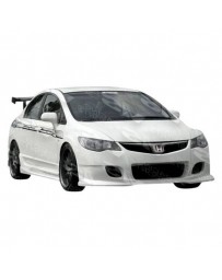 VIS Racing 2006-2011 Honda Civic 4Dr Jdm Wings Front Bumper