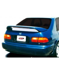 VIS Racing 1992-1995 Honda Civic 4Dr Thruster Style Wing With Light