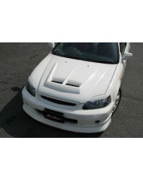 ChargeSpeed 99-00 Civic FRP Vented Hood (Japanese CFRP)