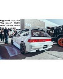 ChargeSpeed 88 91 Civic EF HB Rear Roof Wing (Japanese FRP)