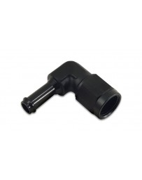 Vibrant Performance Female AN to Hose Barb 90 Degree Adapter, AN Size: -6 Barb Size: 3/8"