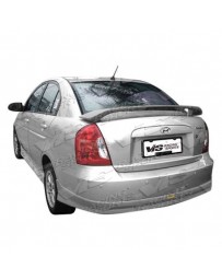 VIS Racing 2006-2008 Hyundai Accent 4Dr Fuzion Rear Lip