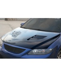 ChargeSpeed Mazda 6 Vented Hood Carbon