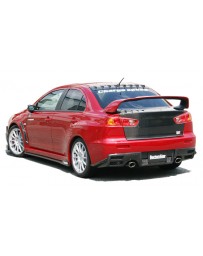 ChargeSpeed 08-16 Evo X Bottom Line Rear Caps Carbon
