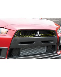 ChargeSpeed 08-16 Evo X Front Upper Inner Grill Carbon