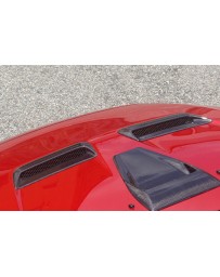 ChargeSpeed 08-16 Evo X Side Air Outlet Duct Carbon (Pair)