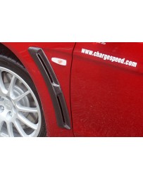 ChargeSpeed 08-16 Evo X Front Fender Duct Carbon