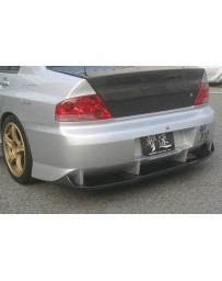ChargeSpeed Evo VII, VIII & IX Type2 Rear Bumper With Carbon D