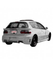 VIS Racing 1992-1995 Honda Civic Hb 3Pc Mid Spoiler